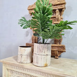 Wooden White Planter - Home Of Vintage