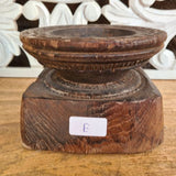 Wooden Bijni Candle holder - Home Of Vintage